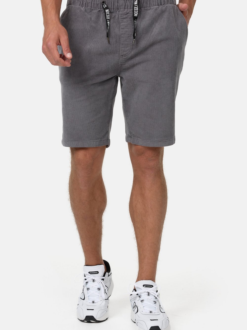 Indicode Shorts Chino Herren Baumwolle grau, M