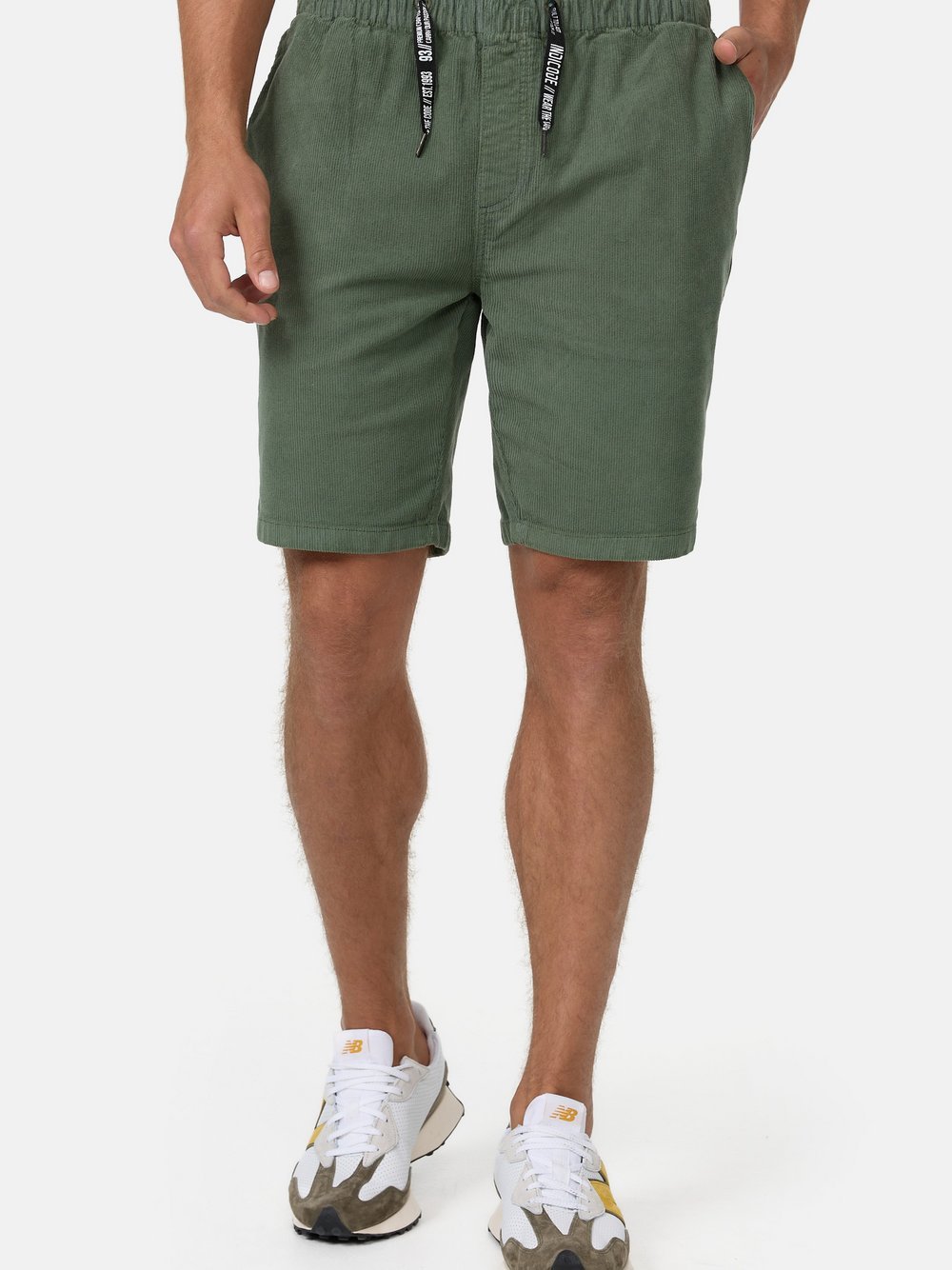 Indicode Shorts Chino Herren Baumwolle grün, L