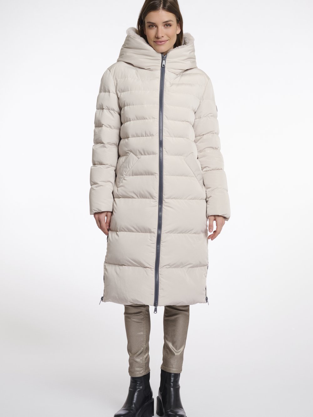 Thumbnail - Rino & Pelle Steppmantel Damen braun, 42