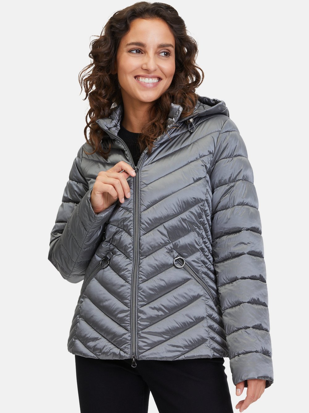 Betty Barclay Steppjacke Damen Polyamid grau, 40