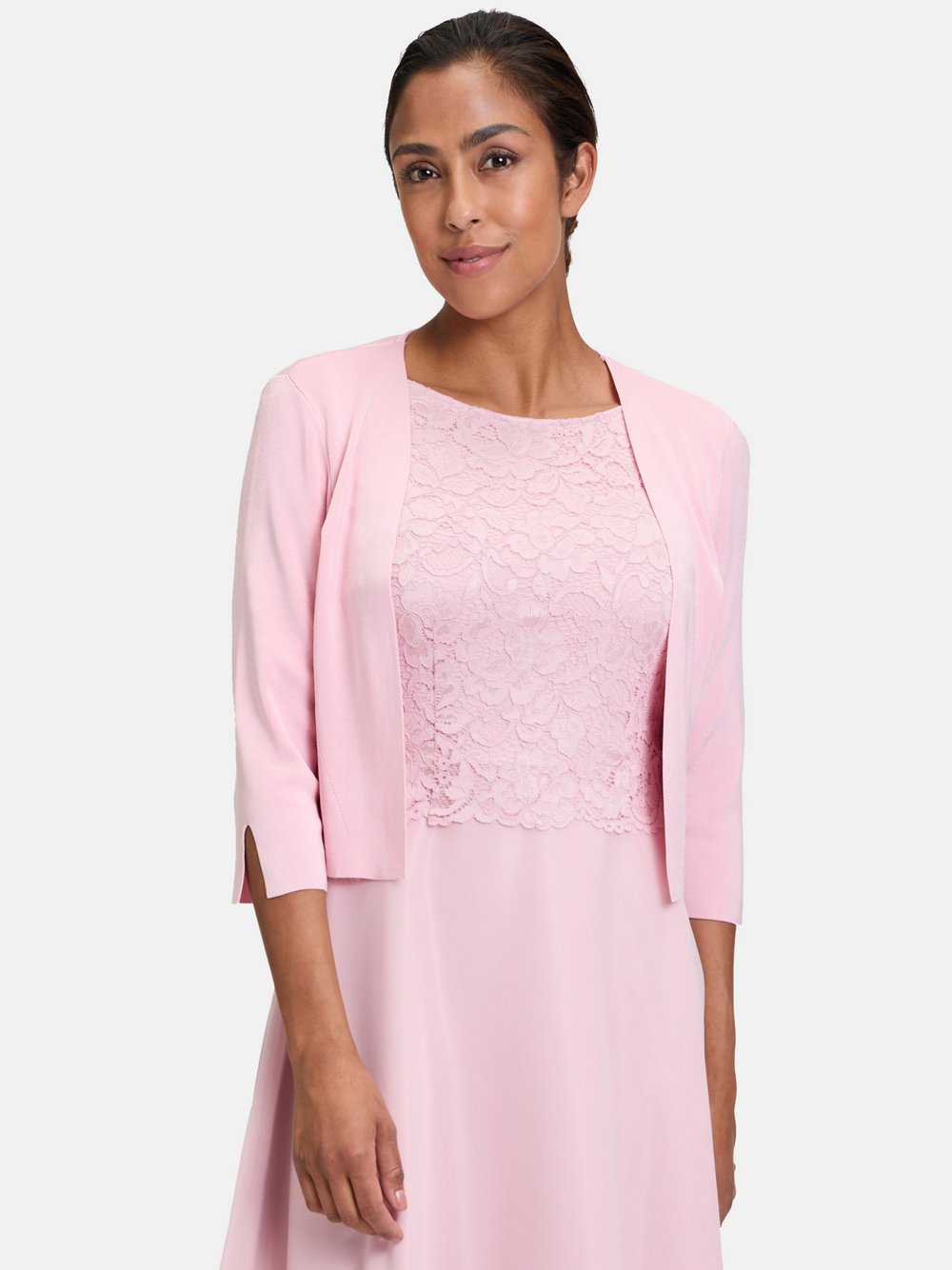 Vera Mont Strickbolero Damen Viskose rosa, XXL