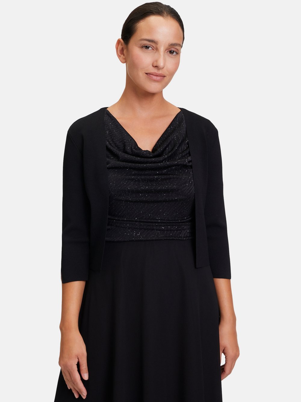 Vera Mont Strickbolero Damen Viskose schwarz, L