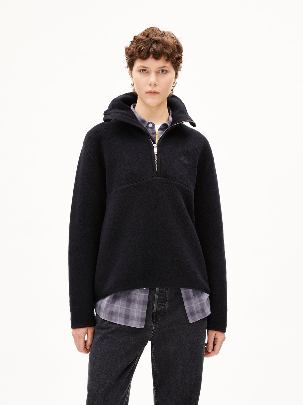 ARMEDANGELS Sweatshirt Damen Baumwolle schwarz, M