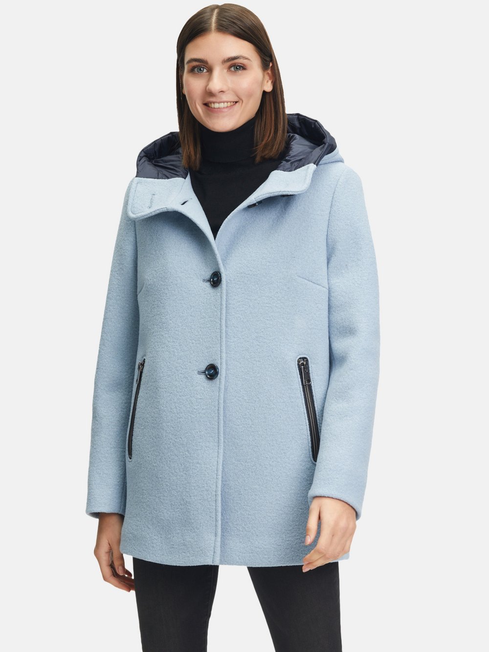 Gil Bret Wolljacke Damen Schurwolle blau, 44