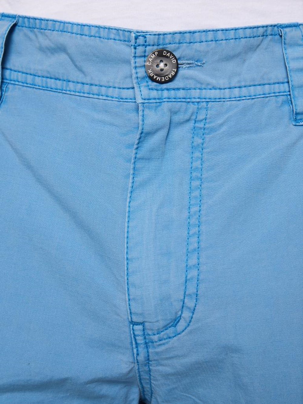 Camp David Cargoshorts Herren Baumwolle blau bedruckt, XXXL