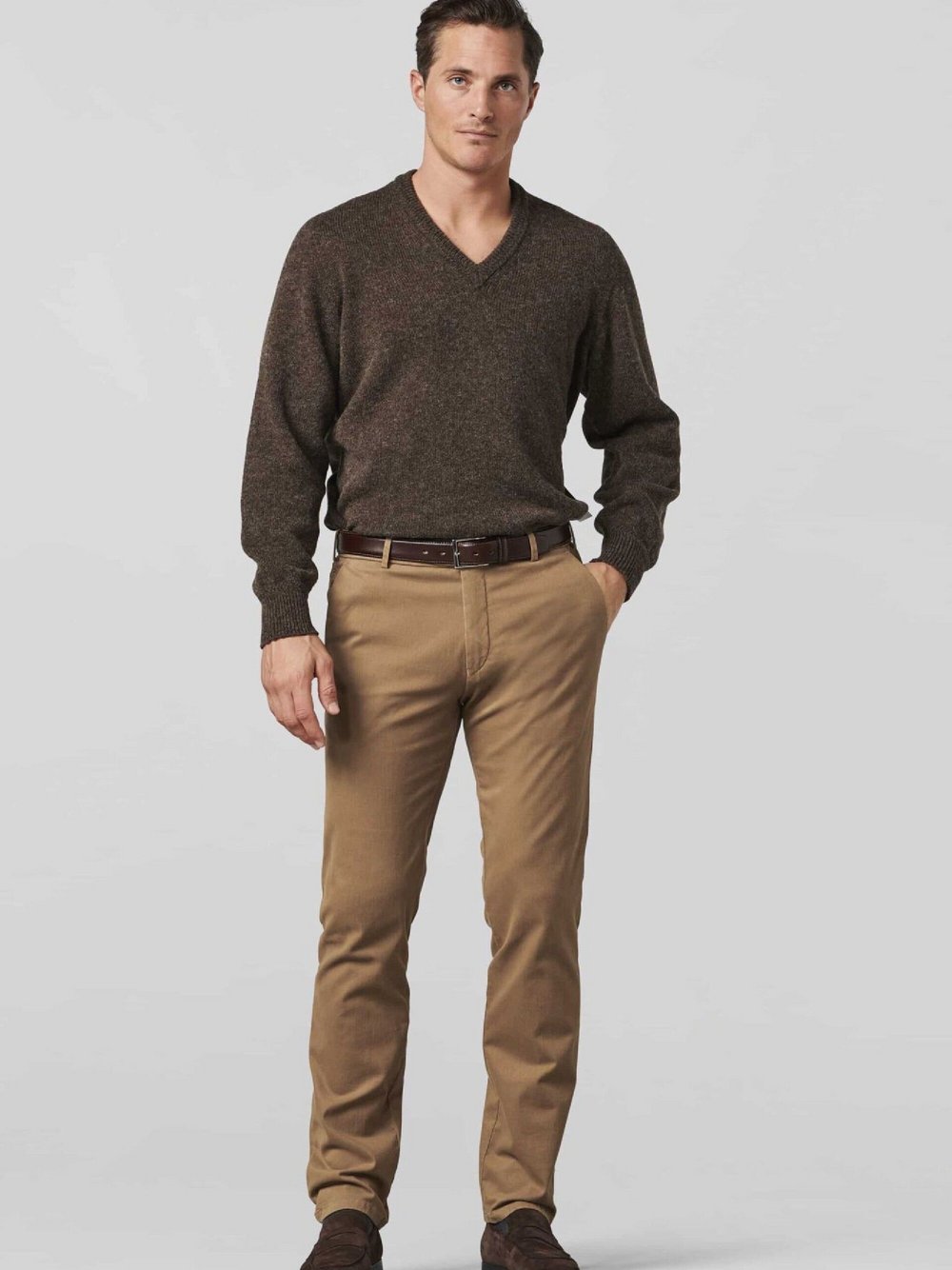 MEYER Gürtel Herren Leder braun, 105