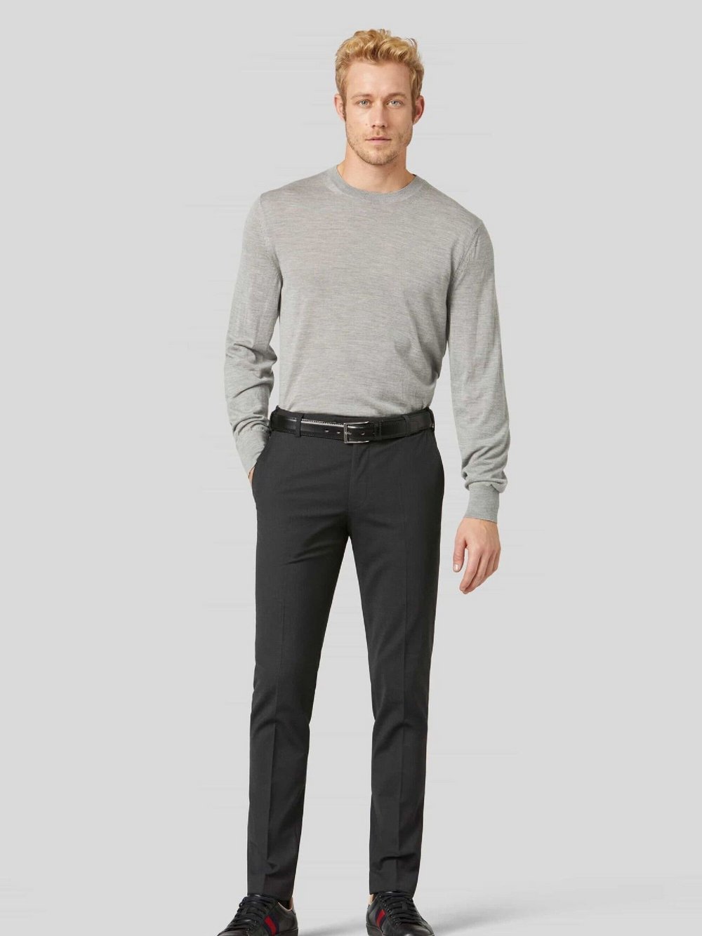 MEYER Gürtel Herren Leder schwarz, 105