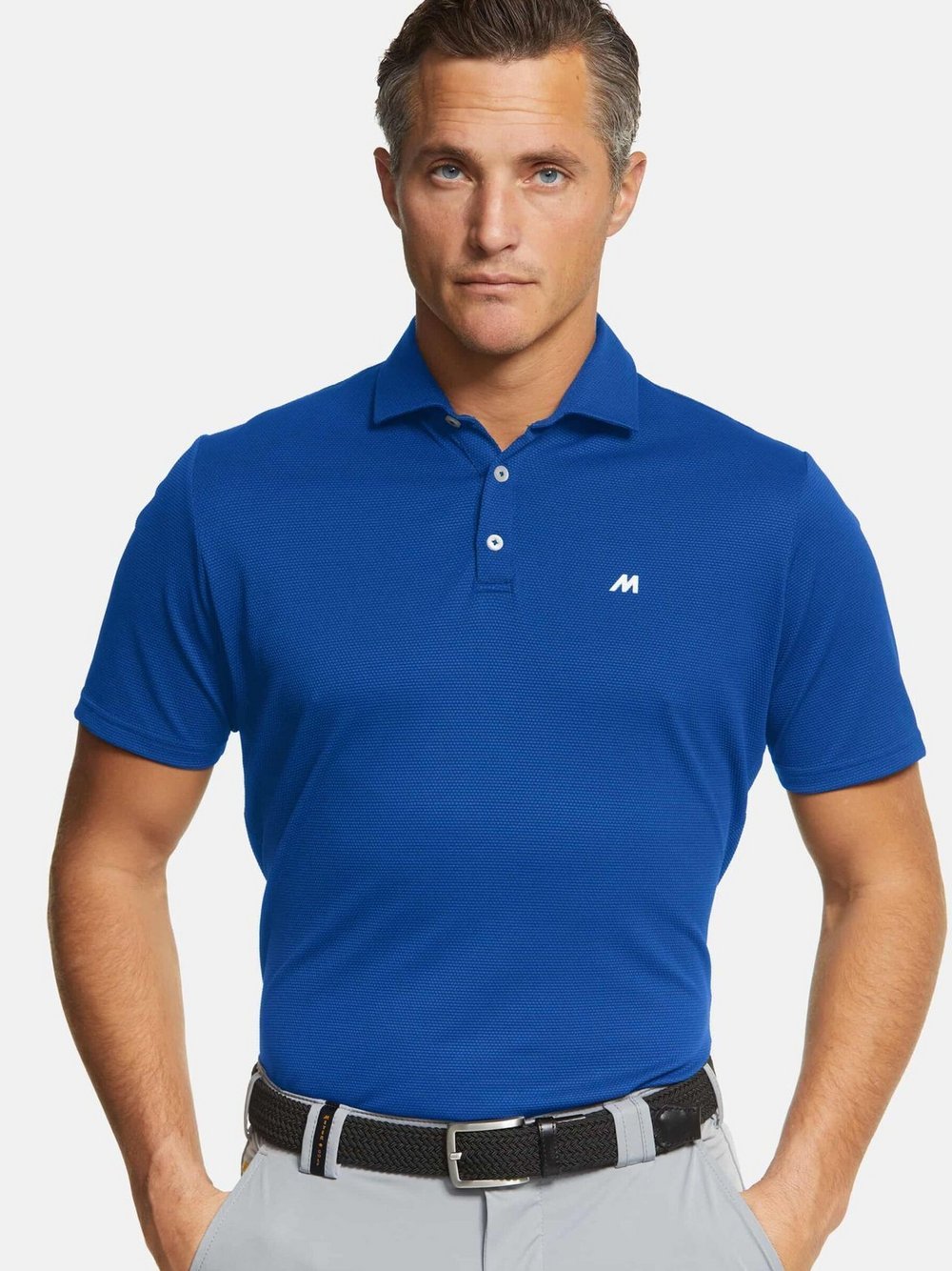 MEYER Poloshirt Herren Polyamid blau, M