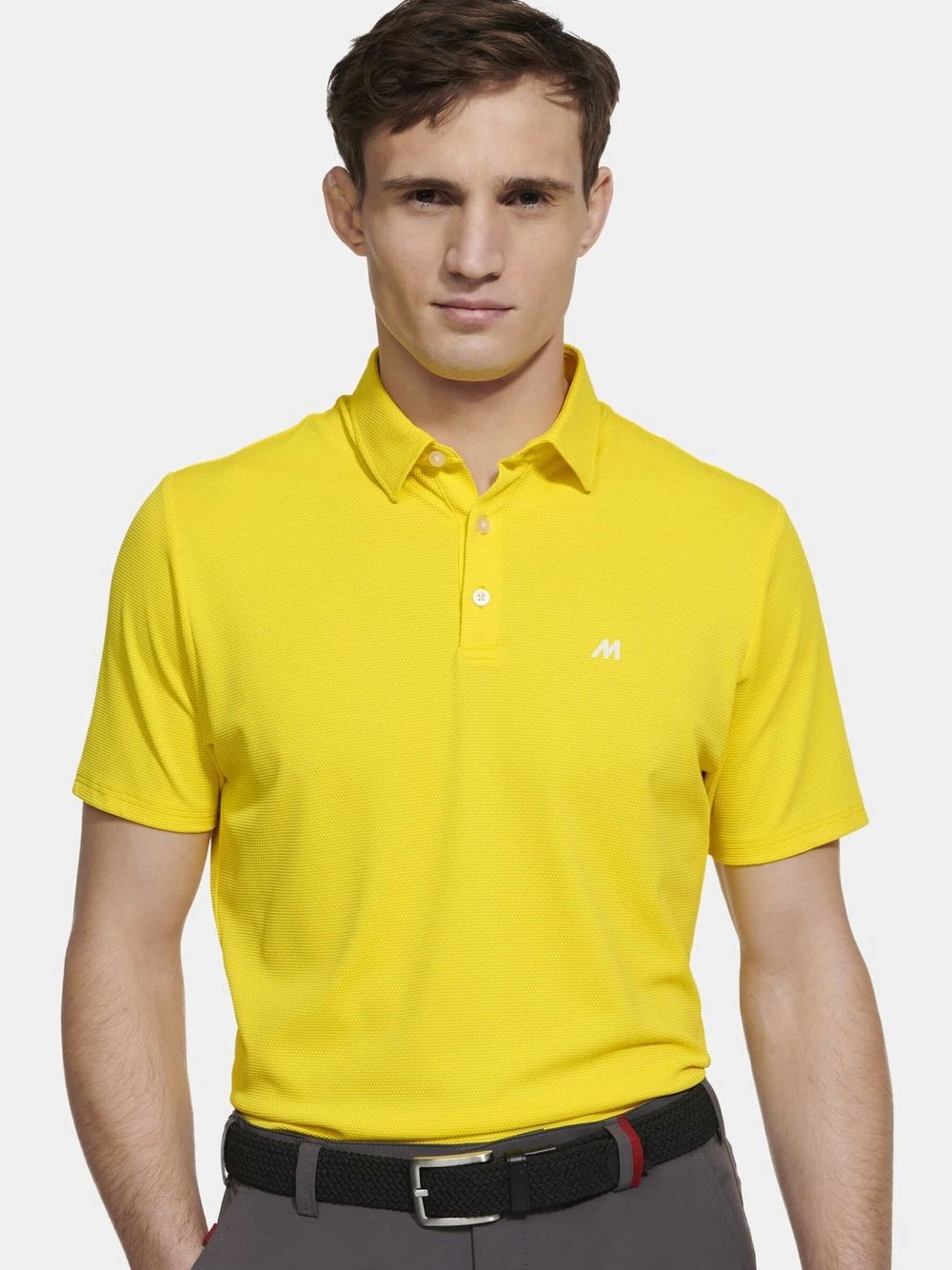 MEYER Poloshirt Herren Polyamid gelb, XXXXL