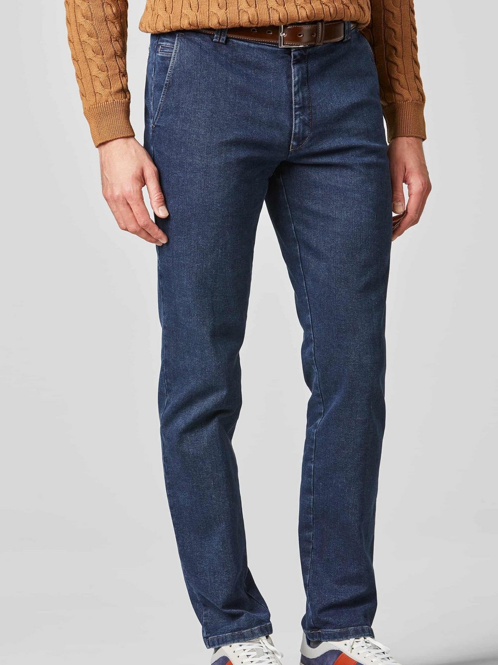 MEYER Cordchino Herren Baumwolle blau, 25