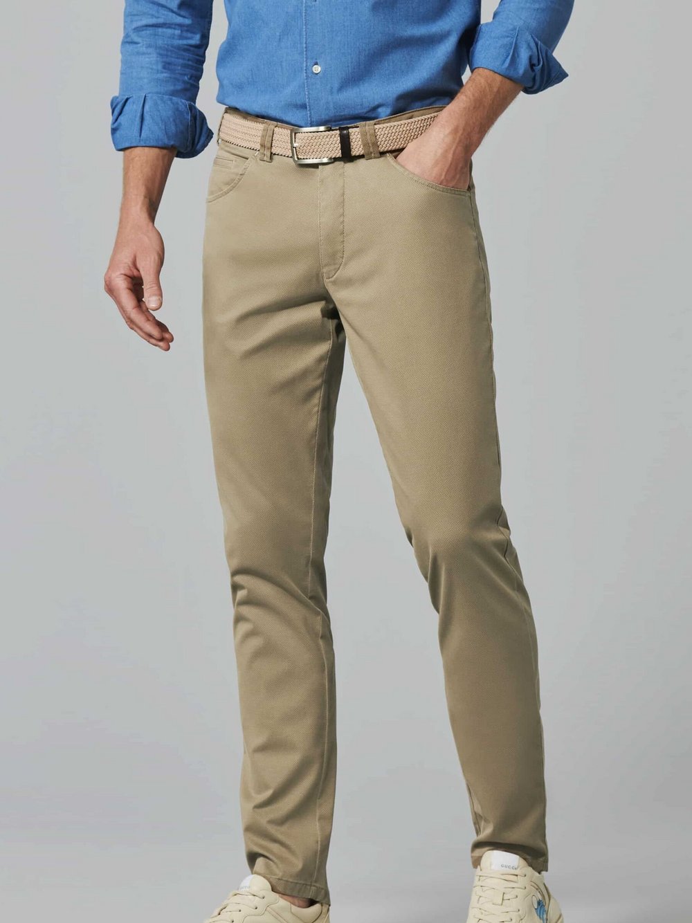 MEYER Swing-Pocket Herren Baumwolle beige, 54