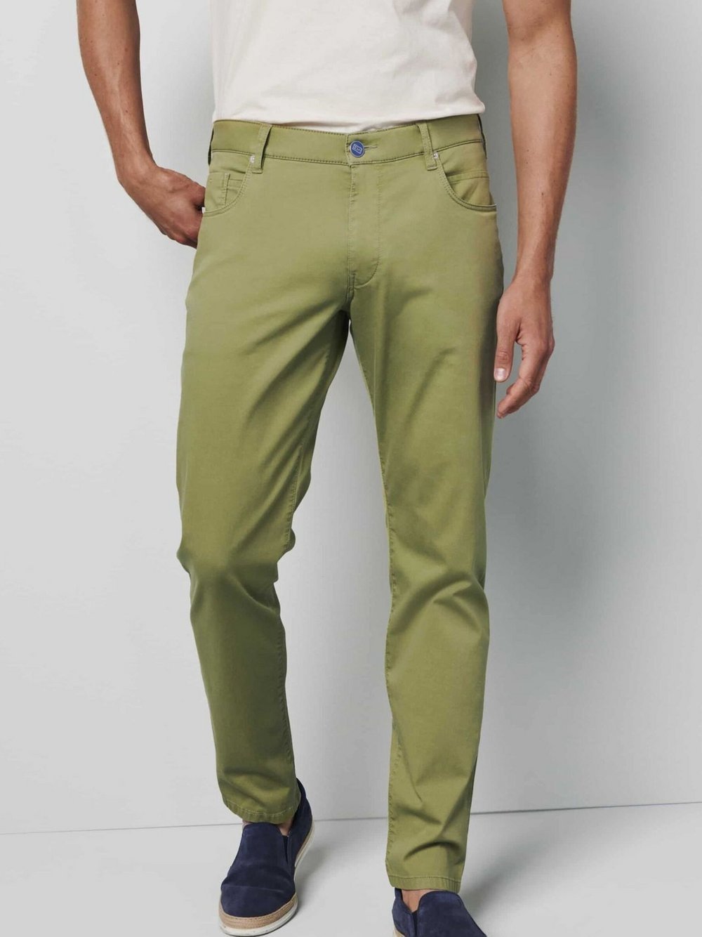 MEYER Hose Herren Baumwolle grün, 36-30