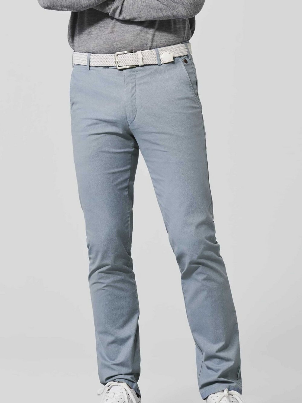 MEYER Chino Herren Baumwolle blau, 50