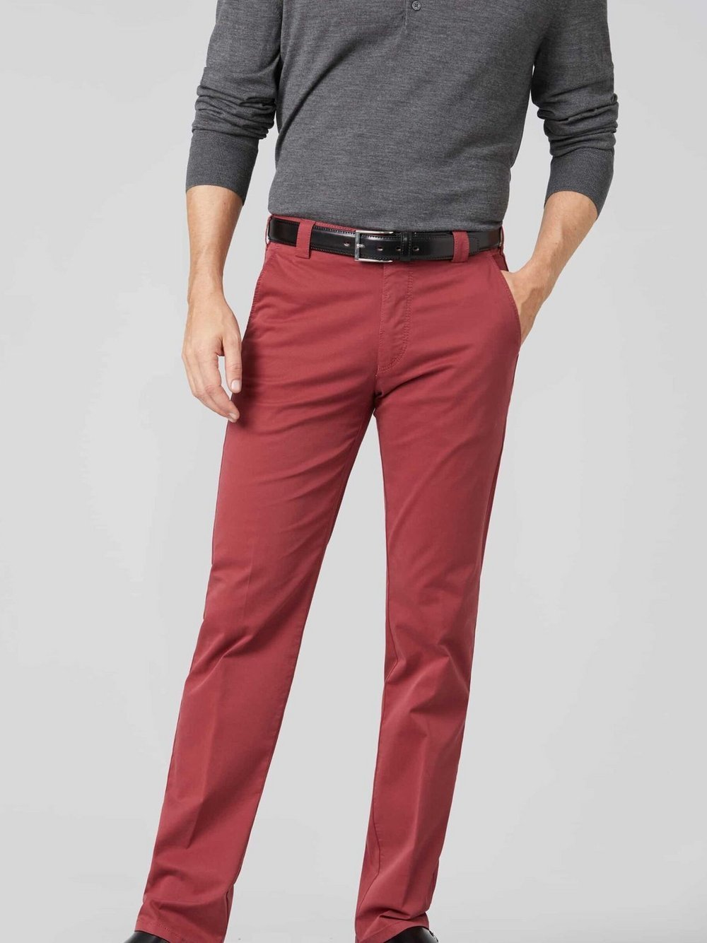 MEYER Hose Herren Baumwolle rot, 44-30