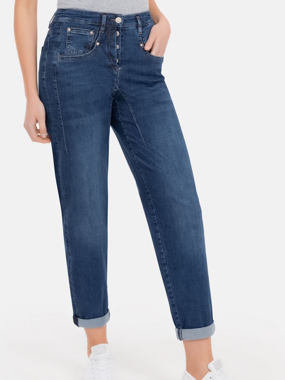 RECOVER pants Relaxed-Jeans Damen Baumwolle blau, 40