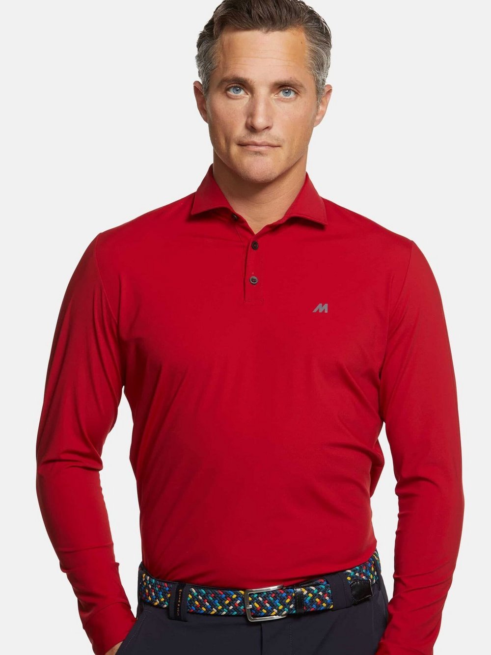 MEYER Poloshirt Herren Polyamid rot, M