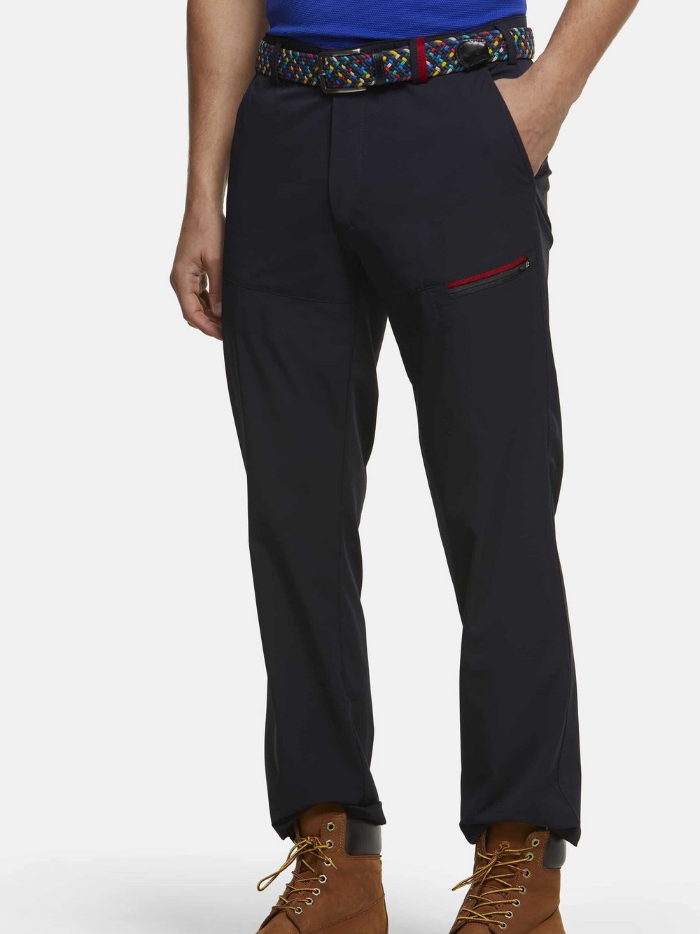 MEYER Chino Herren Polyamid blau, 102