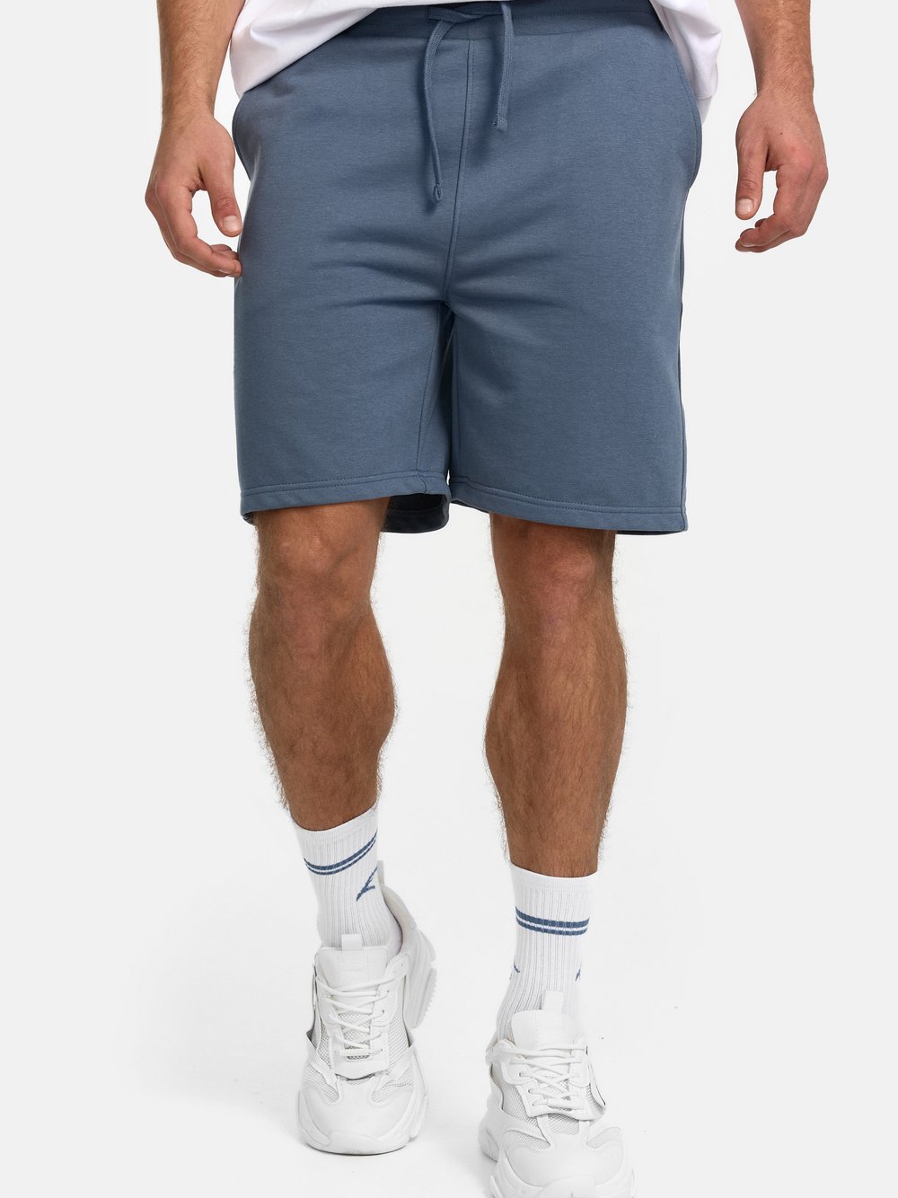 Indicode Shorts Sweat Herren Baumwolle blau, S