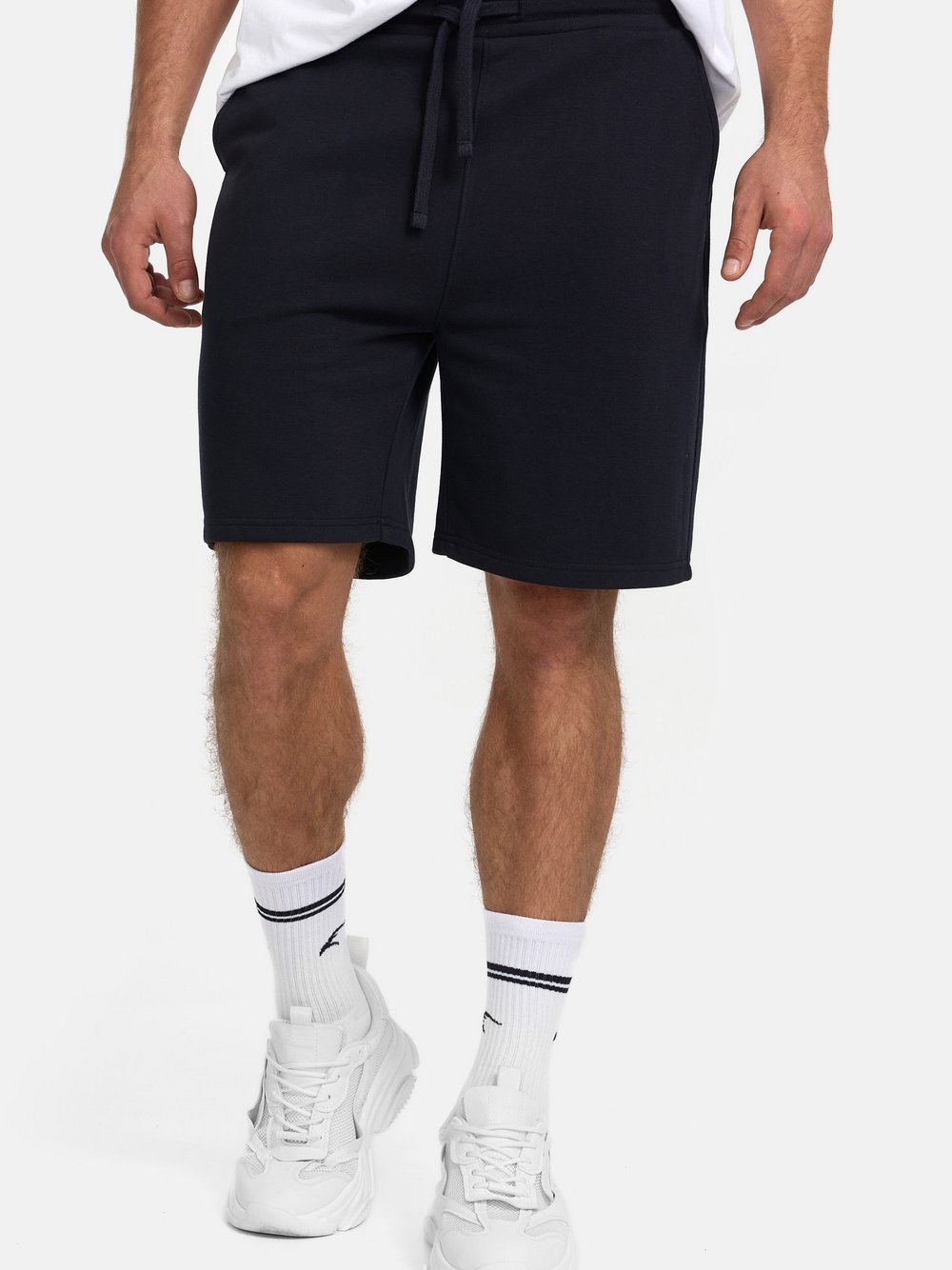 Indicode Shorts Sweat Herren Baumwolle blau, M