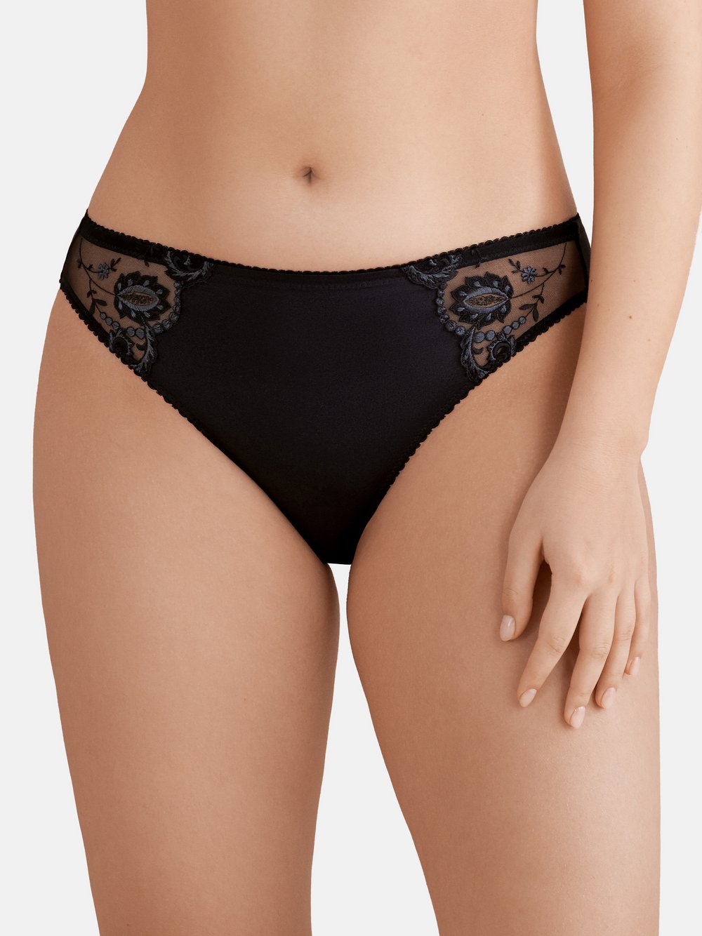 Conturelle Mini-Slip Damen schwarz, 44