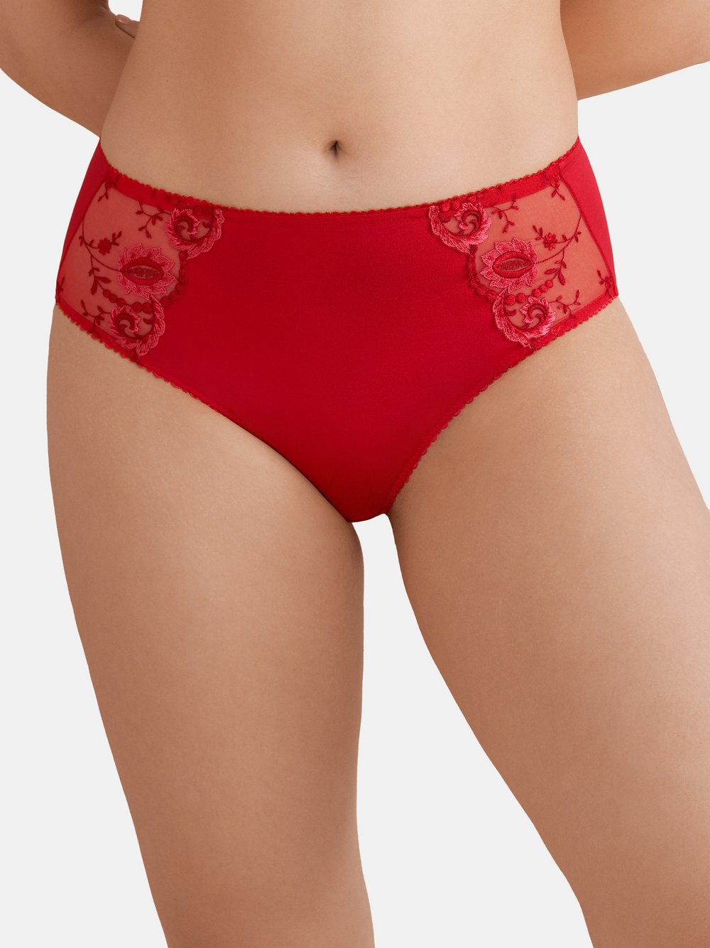 Conturelle Taillen Slip Damen rot, 42