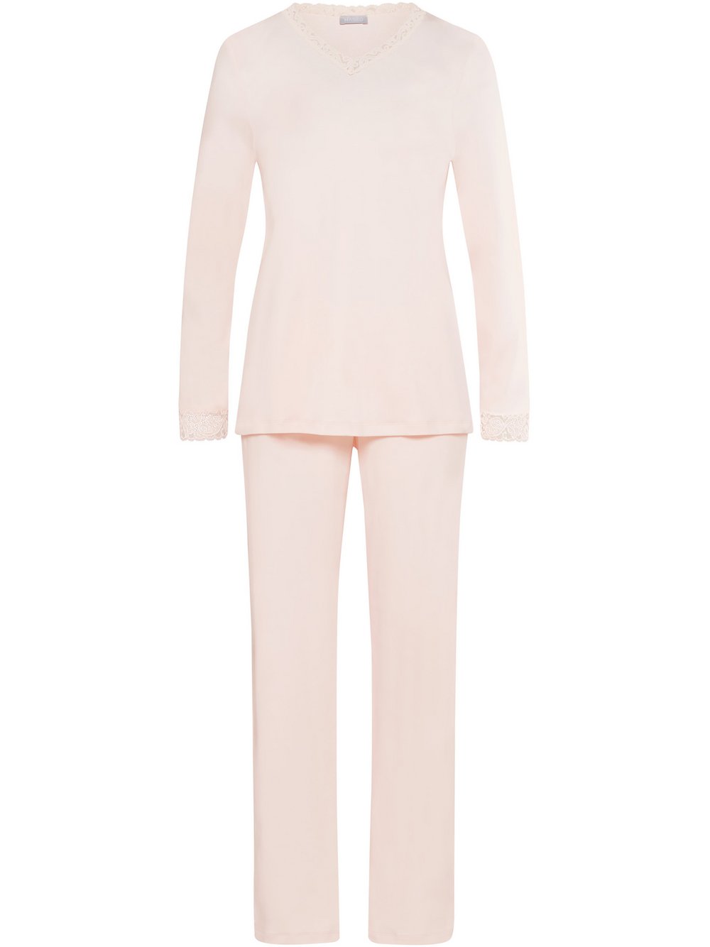 VAN GRAAF Hanro Damen Rosa Pyjama Baumwolle Groß
