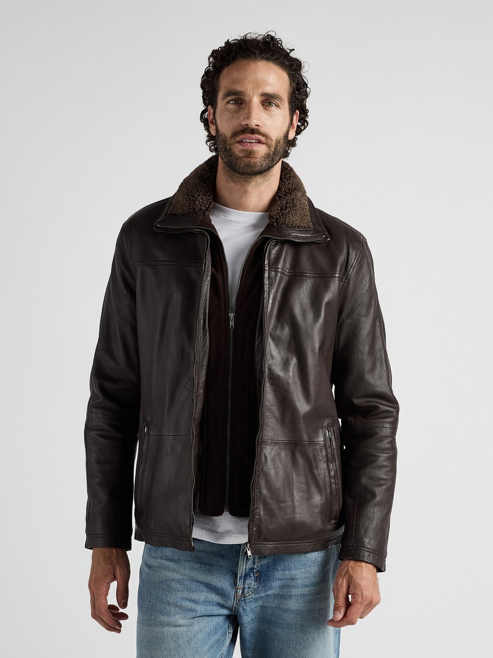 JCC Lederjacke Herren braun, 54