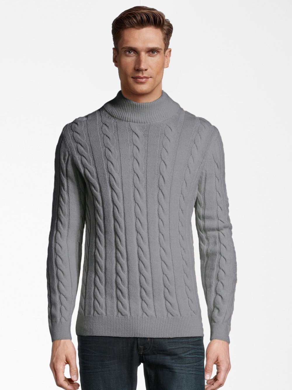 Steffen Klein Pullover Herren grau, XXL