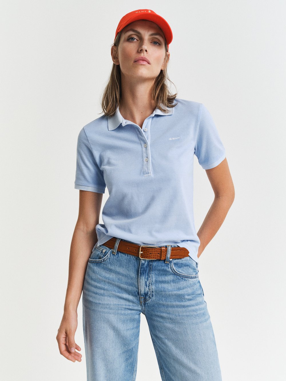 Gant Poloshirt Damen Baumwolle blau, XXL