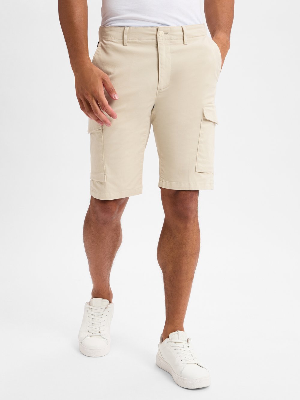 Tommy Hilfiger Shorts Herren Baumwolle beige, 31