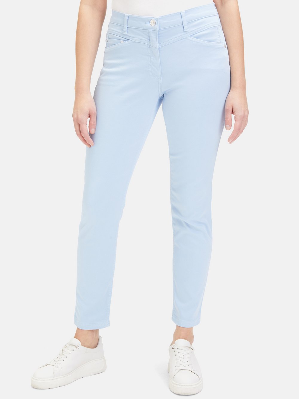 Betty Barclay Casual-Hose Damen Baumwolle blau, 34