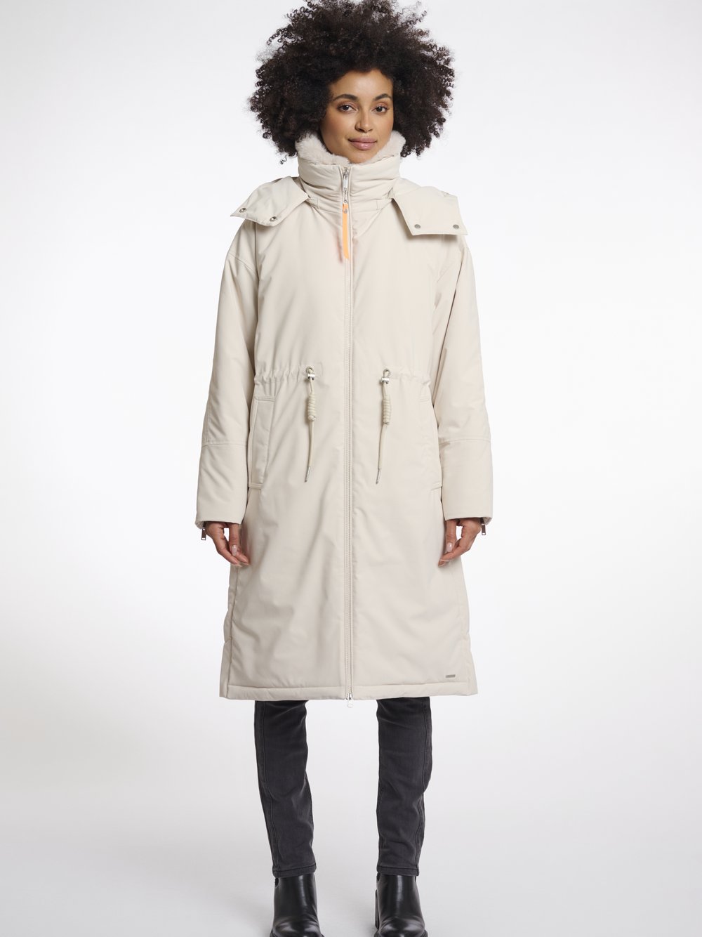 Rino & Pelle Mantel Damen weiß, 34