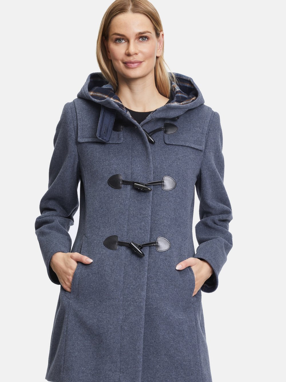 Gil Bret Dufflecoat Damen Wolle blau, 48