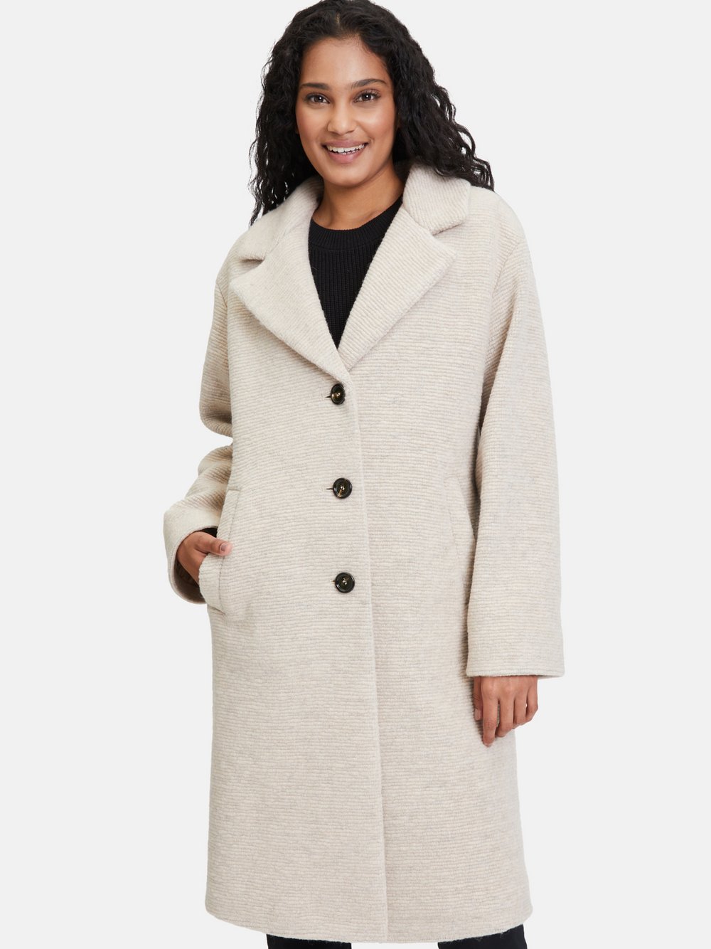 Amber & June Blazermantel Damen beige, 44