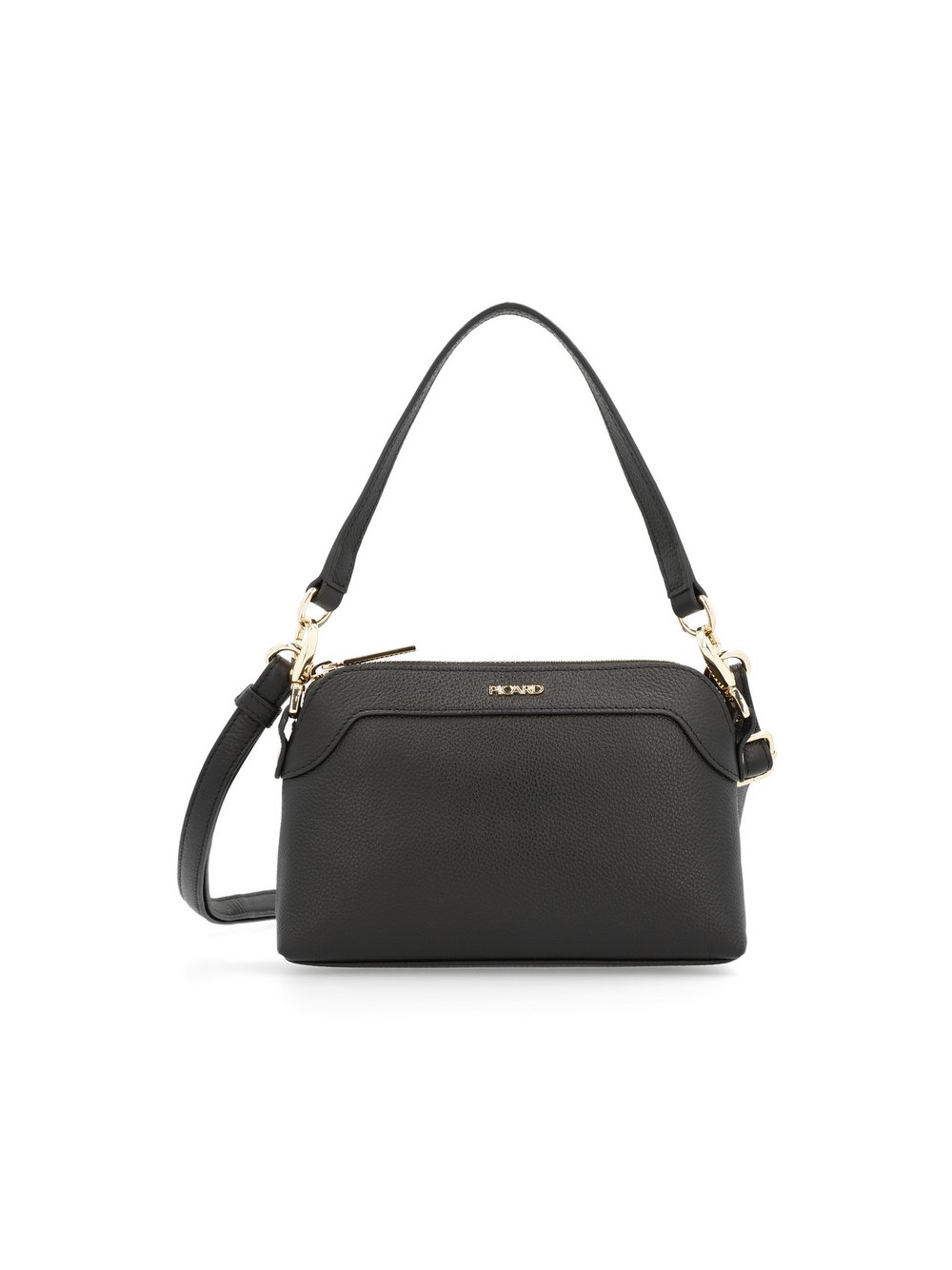 PICARD Schultertasche Damen Leder schwarz, ONE SIZE