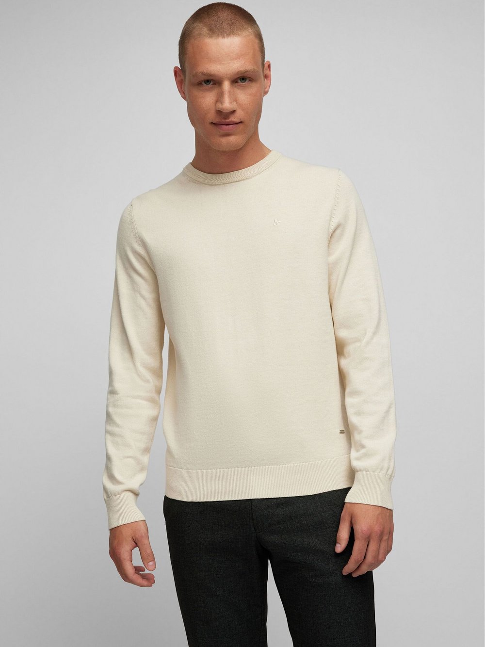 Daniel Hechter Pullover Herren Baumwolle beige, XXL