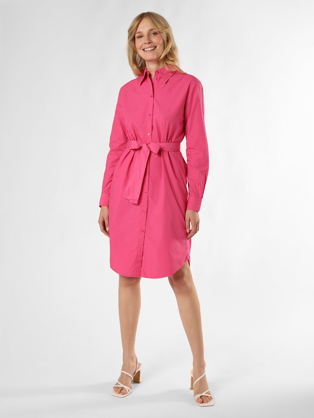 BOSS Orange Kleid Damen Baumwolle pink, 36