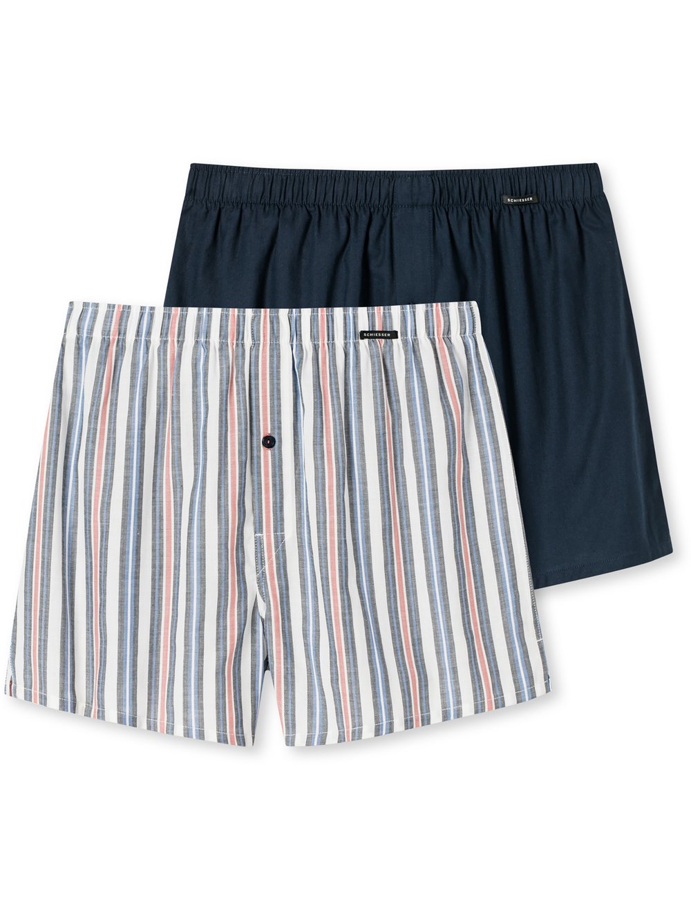 Schiesser Boxer  Herren Jersey blau bedruckt, 9