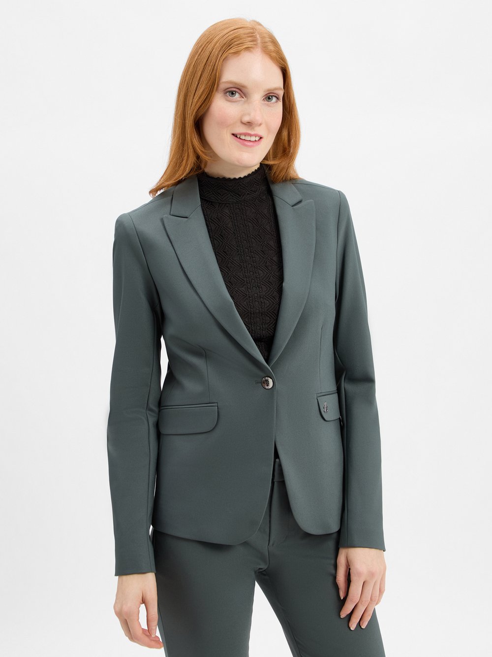 MOS MOSH Blazer Damen Baumwolle grün, 38
