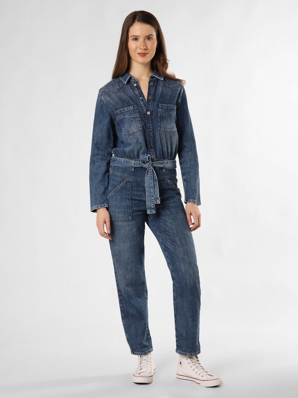 ba&sh Jumpsuit Damen Baumwolle blau, 34