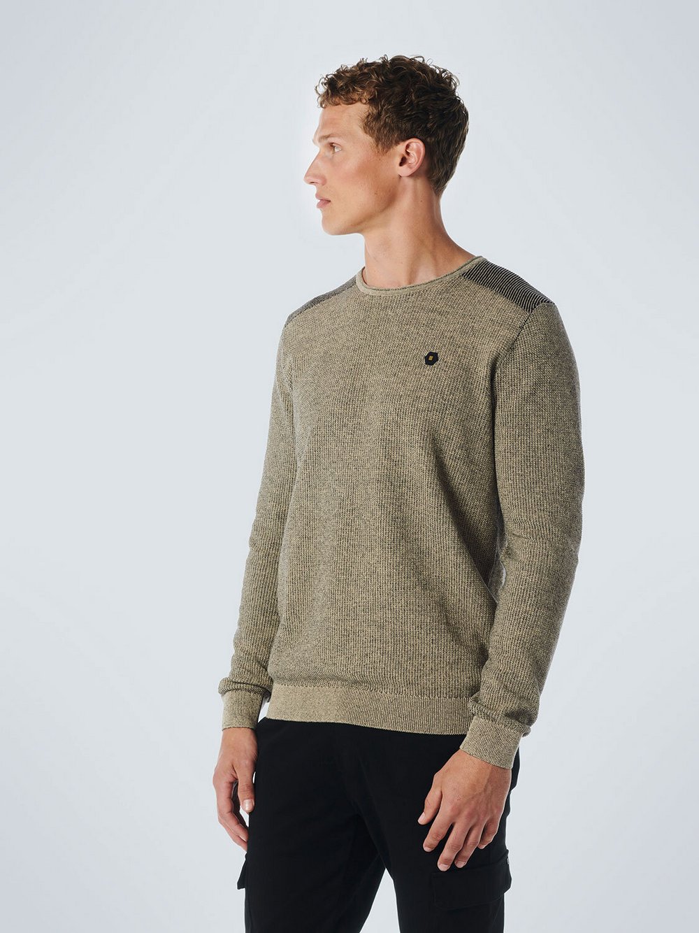 No Excess Pullover Herren Baumwolle grau, M