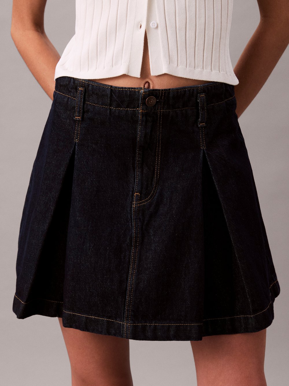 Calvin Klein Jeans Jeansrock Damen Baumwolle blau, 29