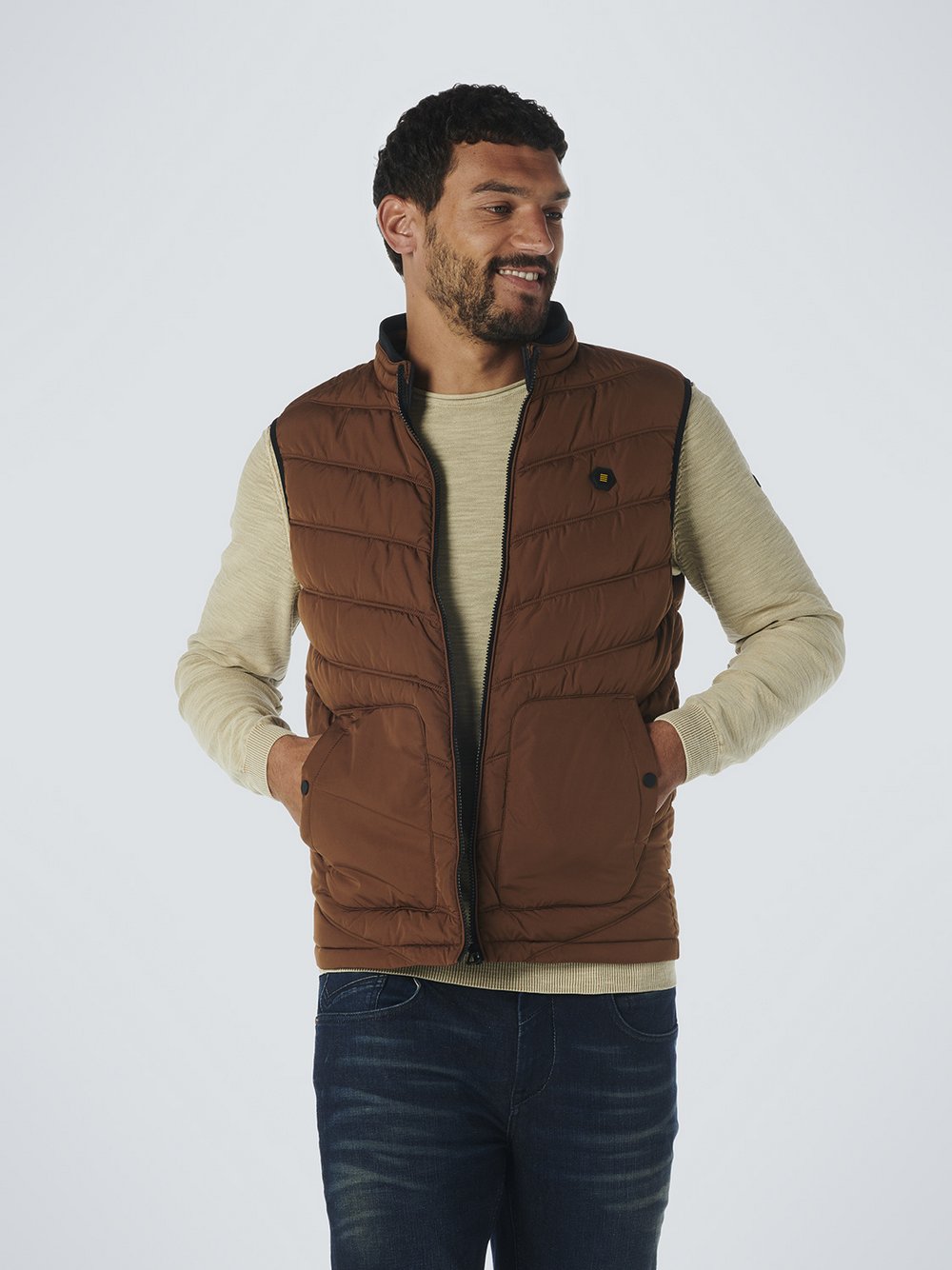 No Excess Bodywarmer Herren braun, M