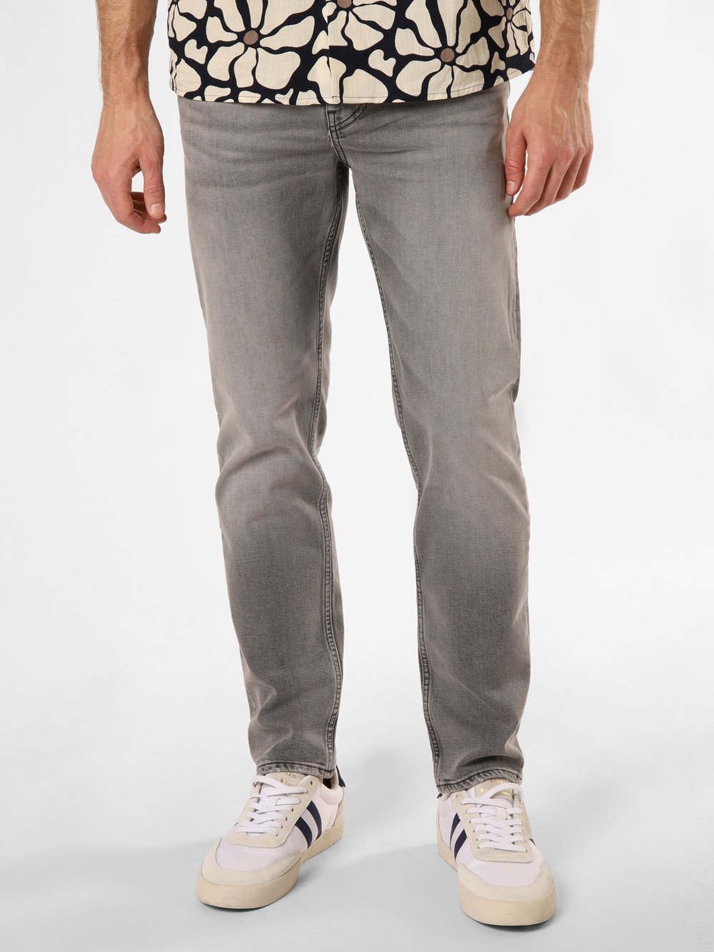 BOSS Orange Jeans Herren Baumwolle grau, 30-32