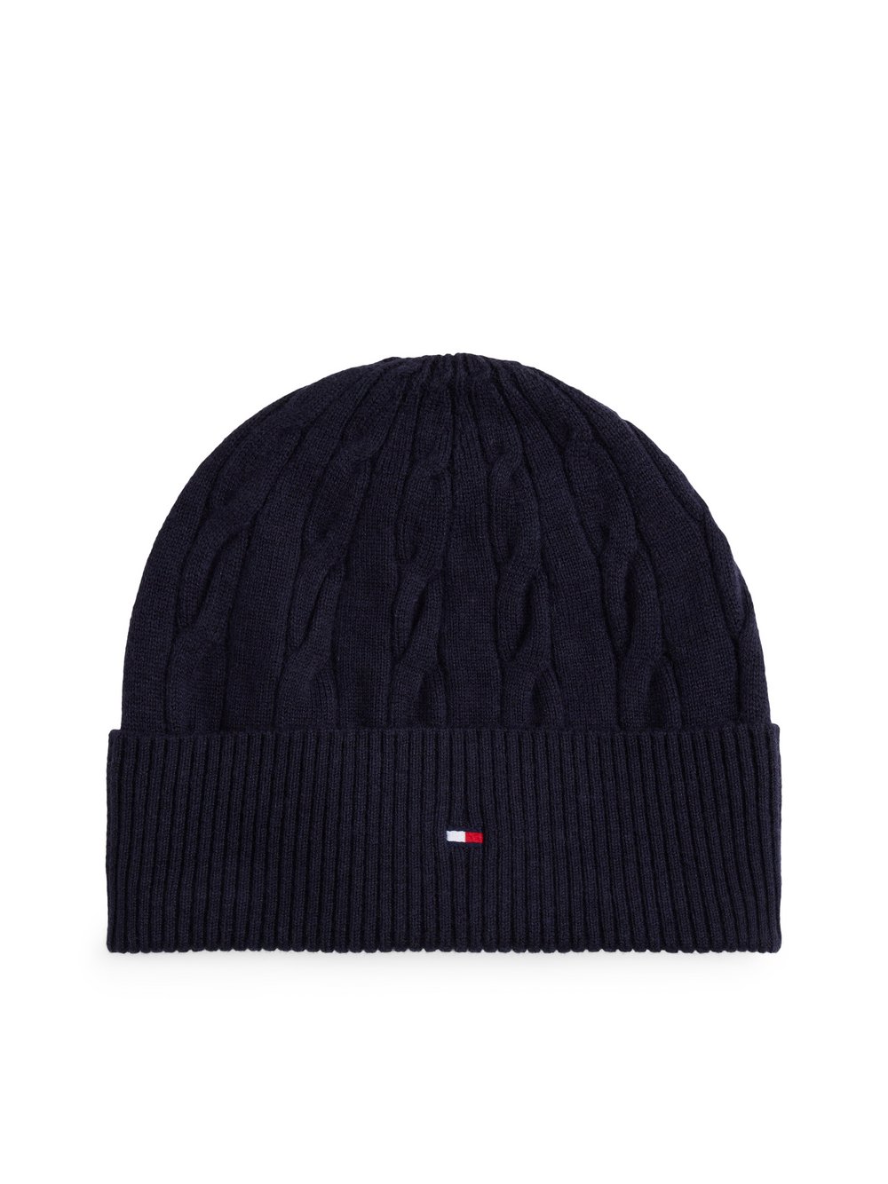 Tommy Hilfiger Wollmütze Herren Wolle blau, ONE SIZE