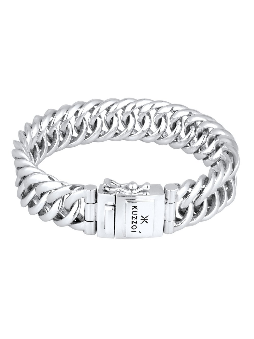 KUZZOI Armband Herren Sterlingsilber silber, 19