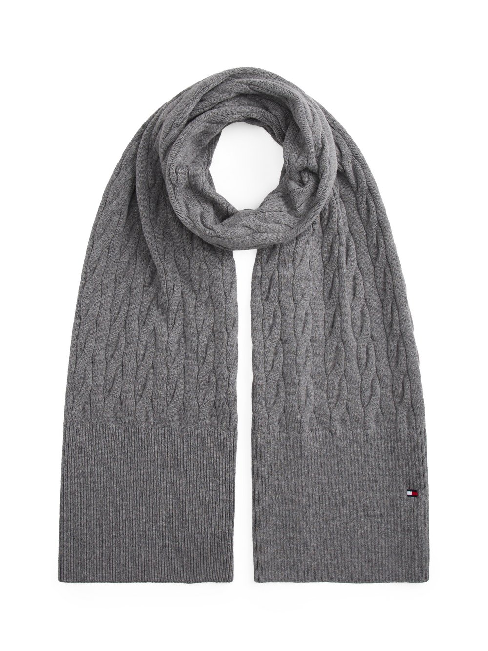 Tommy Hilfiger Szalik Mężczyźni Bawełna szary