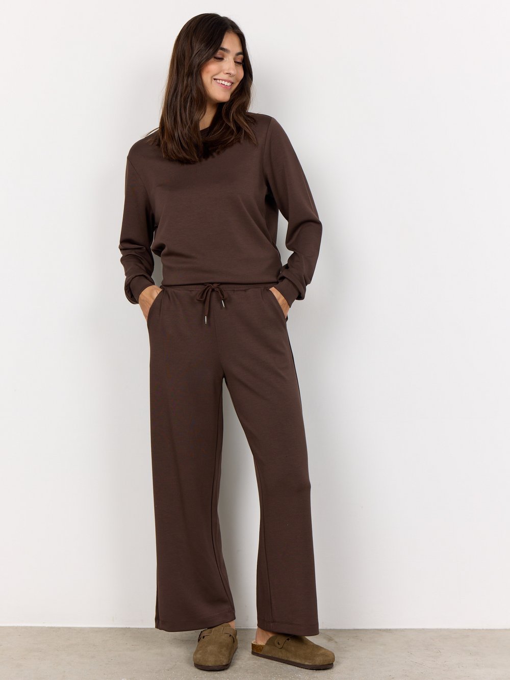 soyaconcept® Jogginghose Damen Modal braun, XL