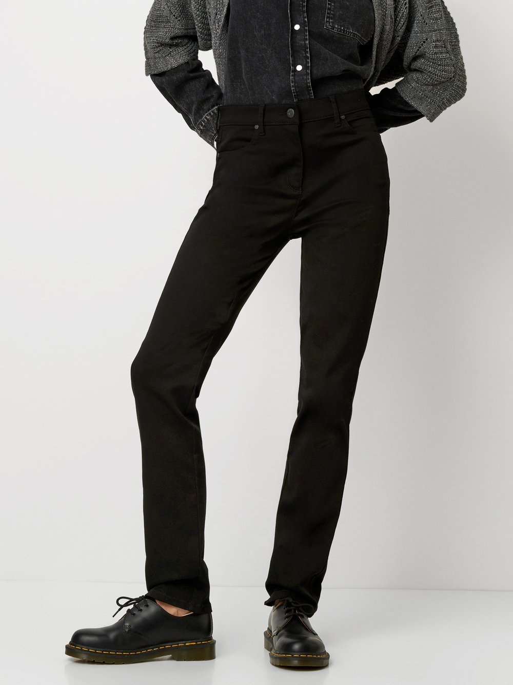 Thumbnail - TONI Stoffhose Damen Baumwolle schwarz, 21