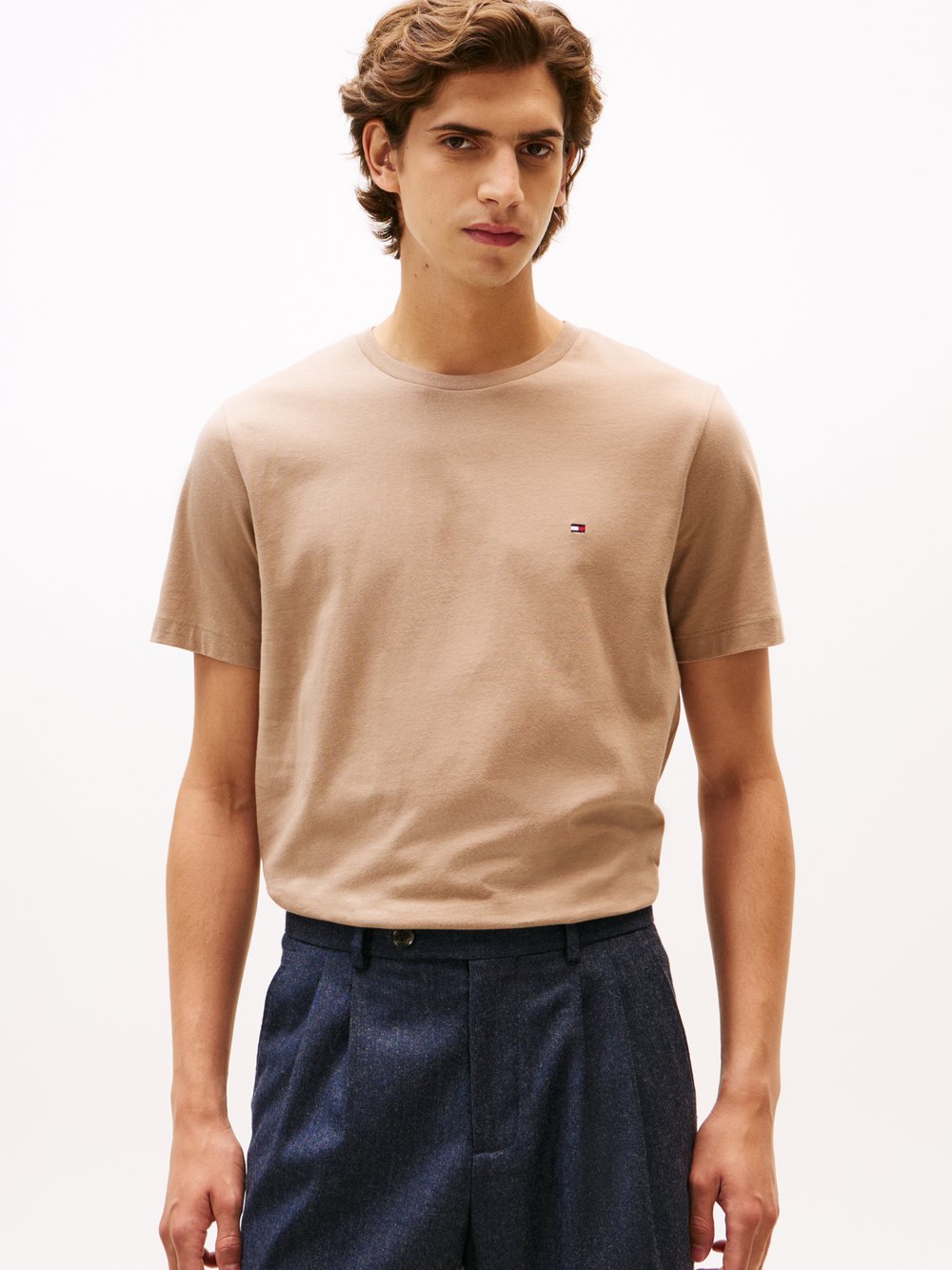 Tommy Hilfiger T-Shirt Herren Baumwolle braun, XXL